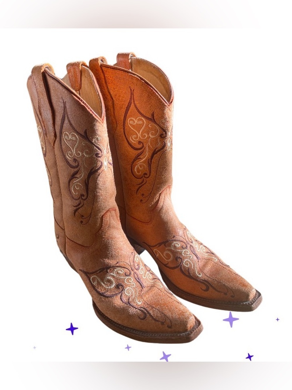 NWOT Corral Boots Circle G Full Embroidered  Cowboy Boots Women’s Size 7
